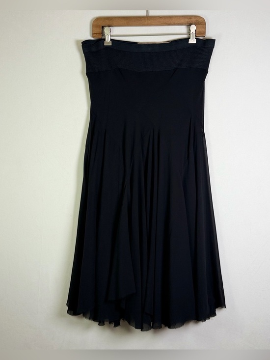 Dresses & Skirts - Rick Owens Women’s Sz 8 FW02 Sparrows Archival Black Draped Raw Hem Maxi Skirt
